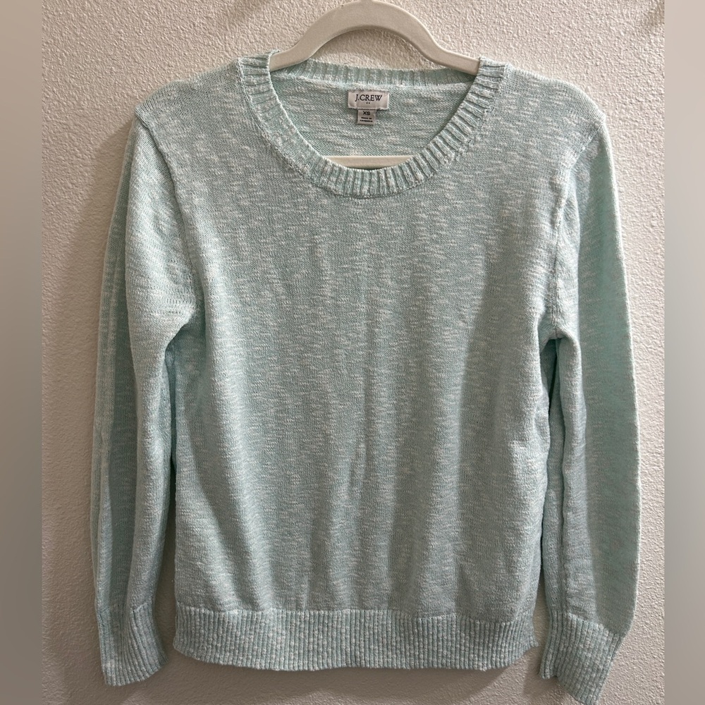 J. Crew Women's Crewneck Beach Sweater Mint Green